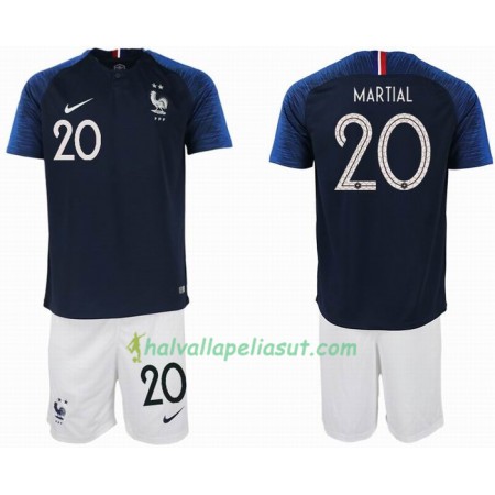 Jalkapallo Pelipaidat Ranska MARTIAL 20 2 star Lasten World Cup 2018 Kotipaita